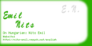 emil nits business card